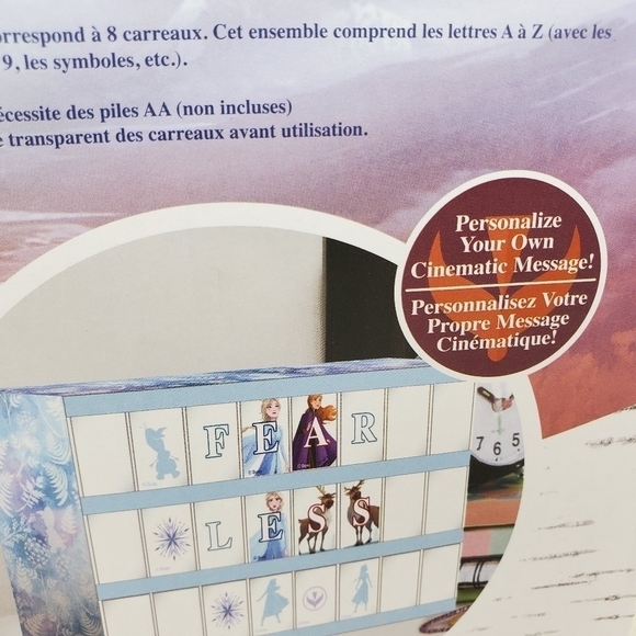 FROZEN 2 Disney led message lightbox 90 cards - Picture 7 of 13
